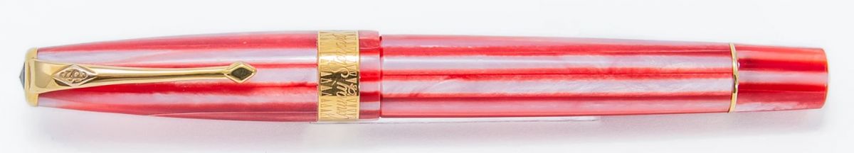 Conway Stewart 100 Series Red Candy Spaghetti Fountain Pen